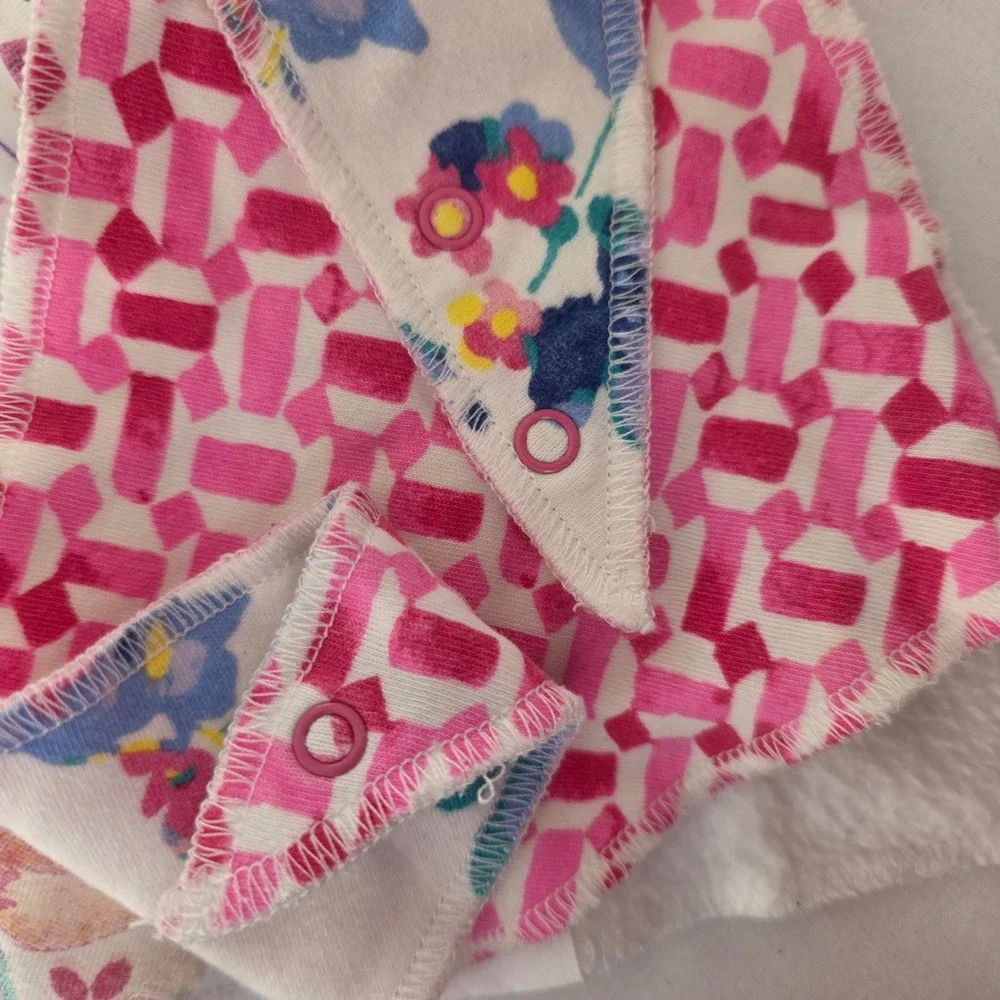 Copper Pearl Baby Hat and‎ Bib Set Floral Strawberry Print Cotton Blend